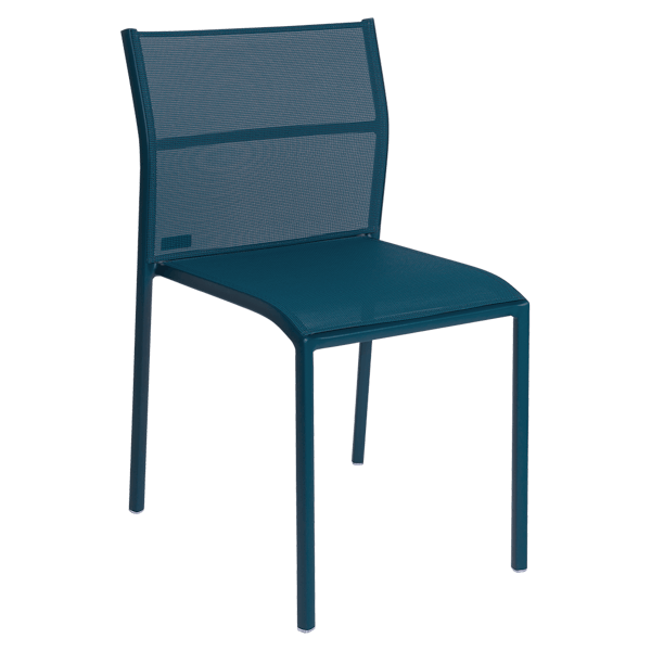 Cadiz Outdoor Dining Chair By Fermob in Acapulco Blue