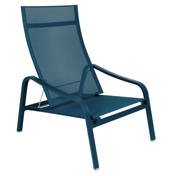 Alize Outdoor Low Armchair By Fermob in Acapulco Blue