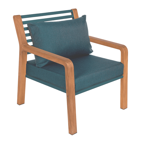 Somerset Outdoor Armchair By Fermob in Acapulco Blue
