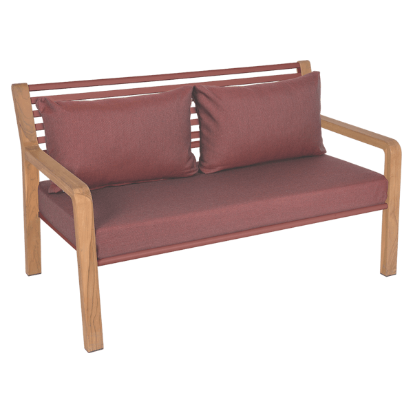 Somerset 2 Seater Outdoor Sofa By Fermob in Chilli