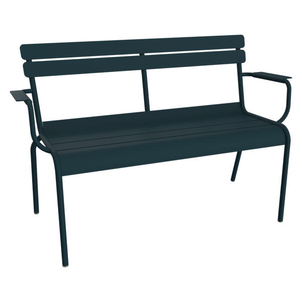 Luxembourg Garden Bench By Fermob in Acapulco Blue