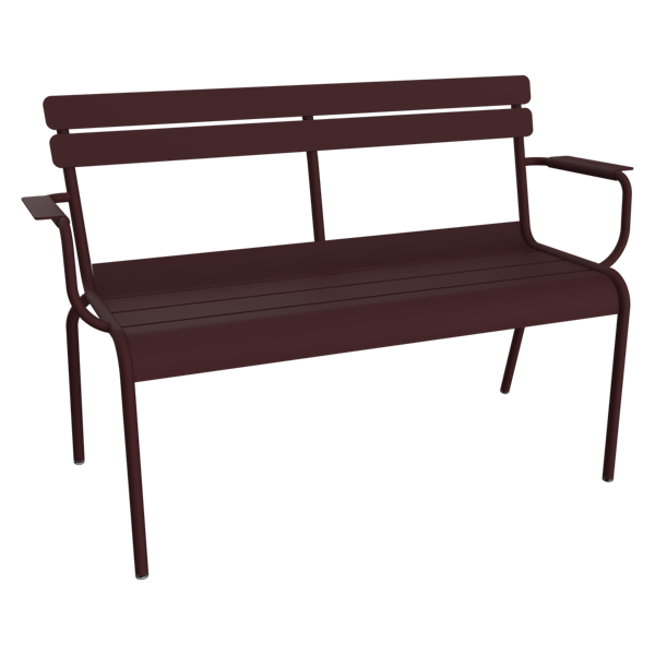 Luxembourg Garden Bench By Fermob in Black Cherry