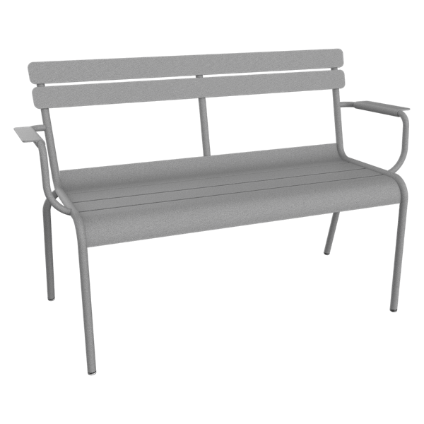 Luxembourg Garden Bench By Fermob in Lapilli Grey