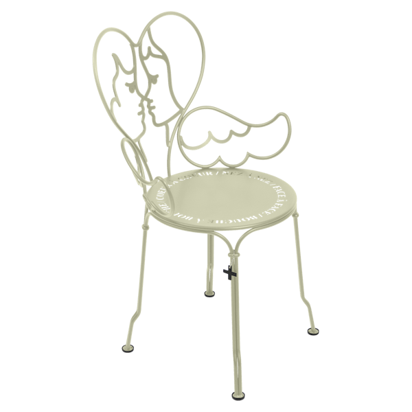 Ange Outdoor Dining Chair By Fermob in Willow Green