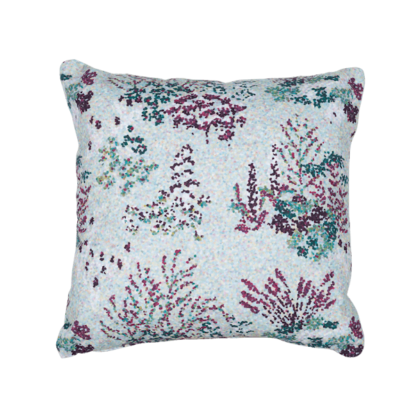 Bouquet Sauvage Pixels Cushion 44 x 44cm By Fermob in Ice Mint