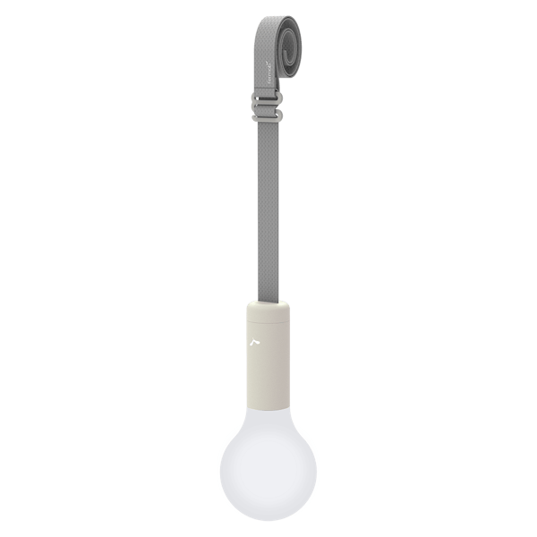 Aplo Lamp 24cm + Suspension Strap By Fermob in Clay Grey
