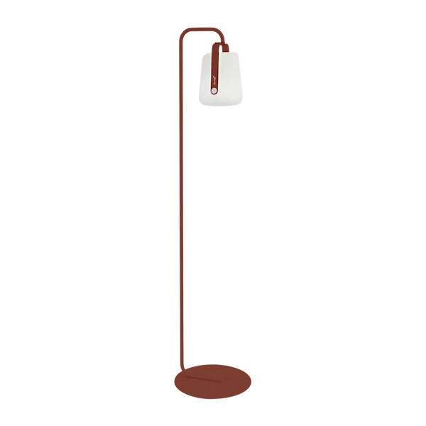 Balad Lamp 25cm + Lamp Stand By Fermob in Red Ochre