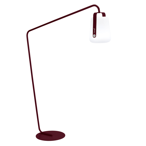 Balad Lamp 38cm + Offset Stand By Fermob in Black Cherry