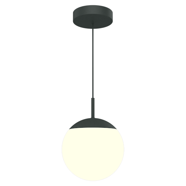Mooon! Pendant Light Dia 25cm By Fermob in Anthracite