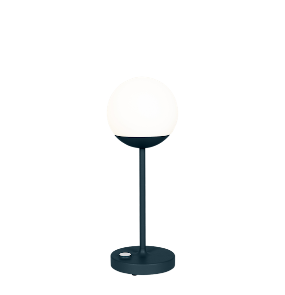 Mooon! Portable Table Lamp By Fermob in Acapulco Blue