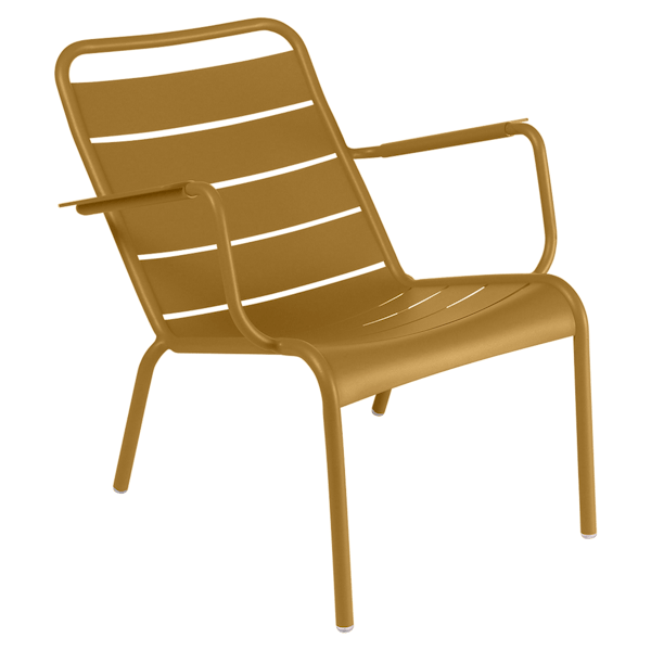 Luxembourg Outdoor Low Armchair By Fermob in Gingerbread