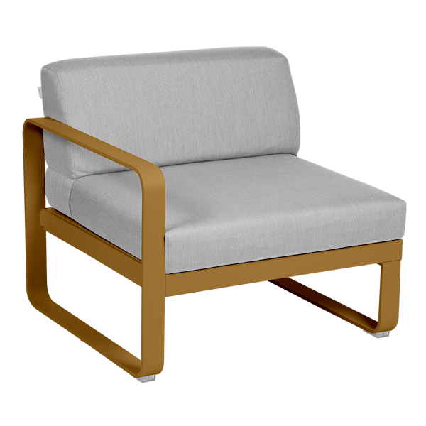 Bellevie Outdoor Modular 1 Seater Left Module By Fermob in Gingerbread