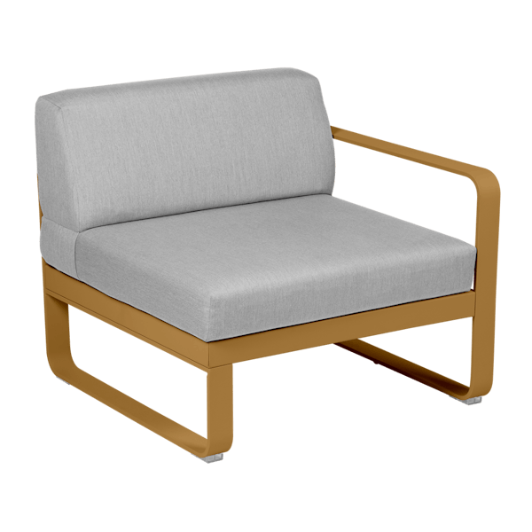 Bellevie Outdoor Modular 1 Seater Right Module By Fermob in Gingerbread