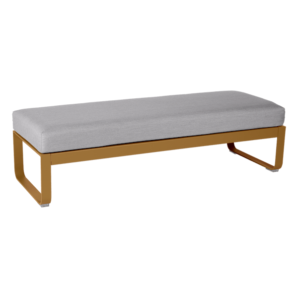 Bellevie Outdoor Modular 2 Seater Ottoman By Fermob in Gingerbread