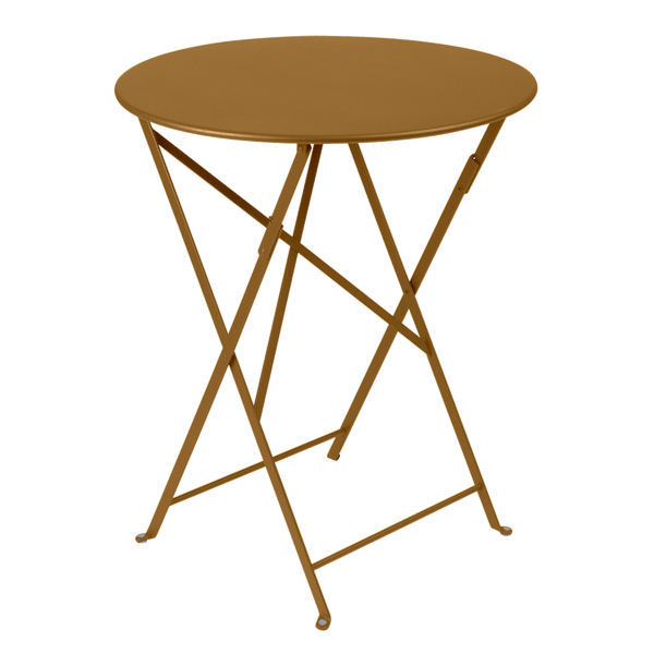 Bistro Outdoor Folding Table Round 60cm By Fermob in Gingerbread