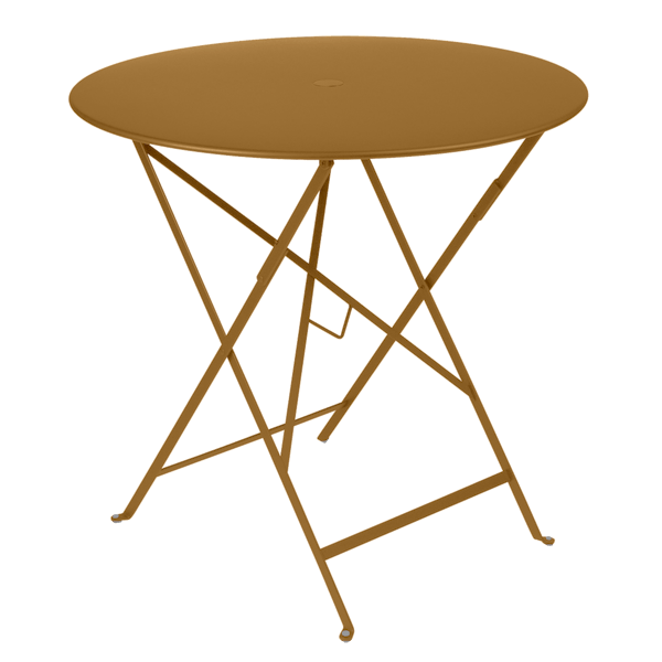 Bistro Outdoor Folding Table Round 77cm By Fermob in Gingerbread