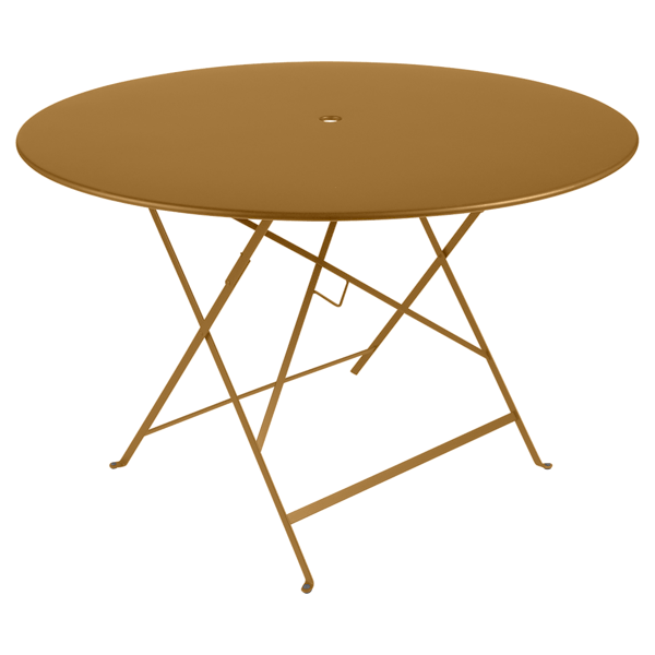 Bistro Outdoor Folding Table Round 117cm By Fermob in Gingerbread