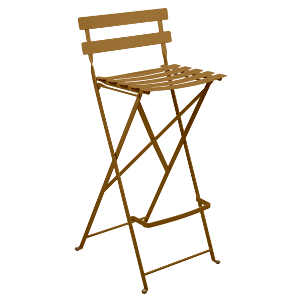 Bistro Outdoor Folding High Stool By Fermob in Gingerbread