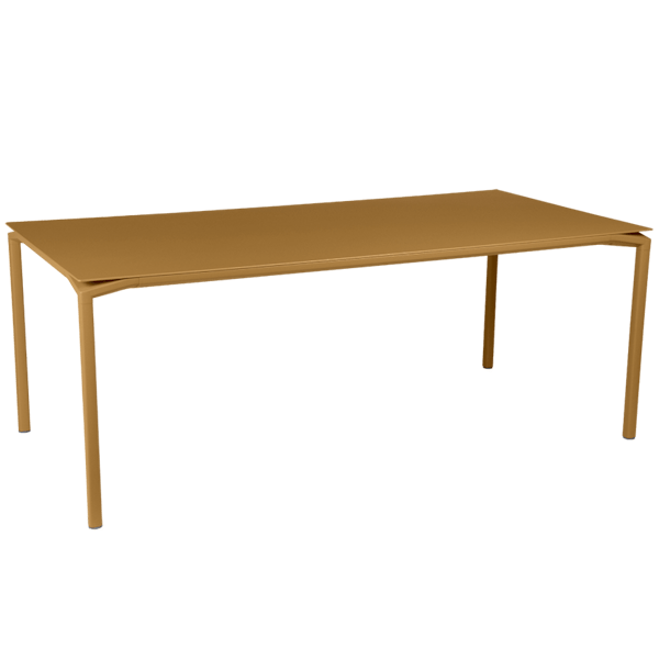 Calvi Aluminium Outdoor Dining Table 195 x 95cm By Fermob in Gingerbread