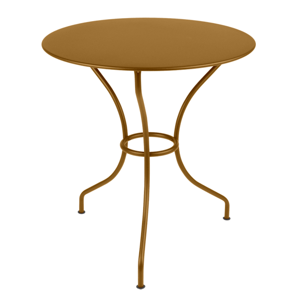 Opera+ Round Outdoor Dining Table 67cm By Fermob in Gingerbread
