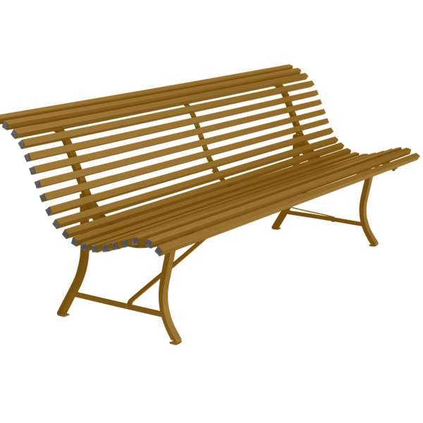 Louisiane Garden Bench 200cm By Fermob in Gingerbread