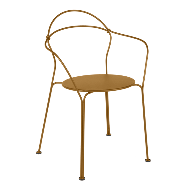Airloop Garden Dining Armchair By Fermob in Gingerbread