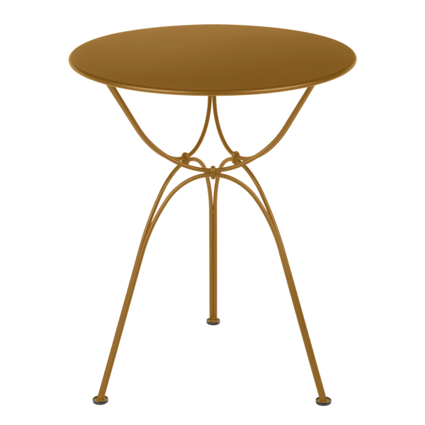 Airloop Garden Dining Round Table 60cm By Fermob in Gingerbread