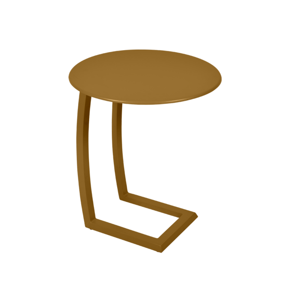Alize Outdoor Offset Low Side Table By Fermob in Gingerbread