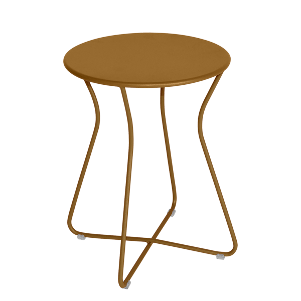 Cocotte Outdoor Metal Stool 45cm By Fermob in Gingerbread