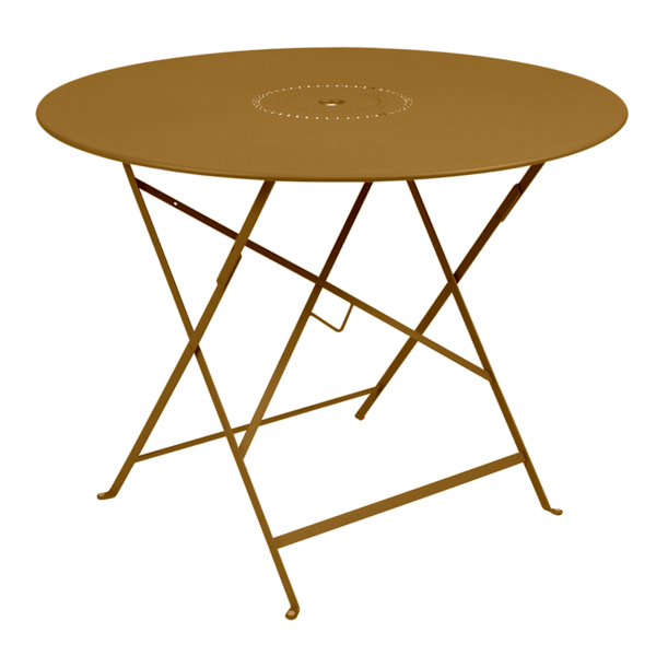 Floreal Folding Garden Table Round 96cm By Fermob in Gingerbread