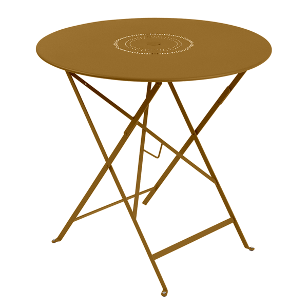 Floreal Folding Garden Table Round 77cm By Fermob in Gingerbread