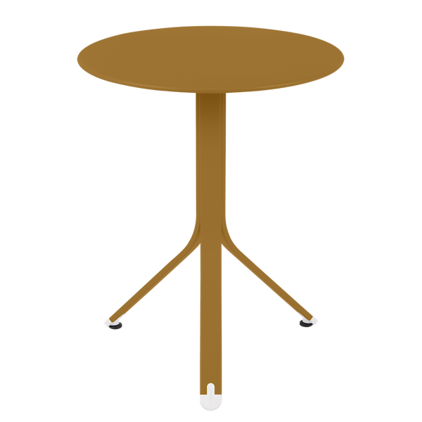 Rest'o Cafe Outdoor Round Table 60cm By Fermob in Gingerbread