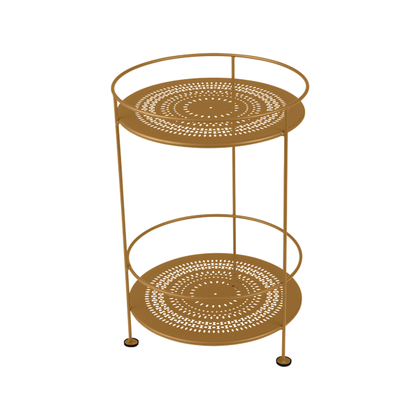 Guinguette Garden Side Table - Perforated Top By Fermob in Gingerbread