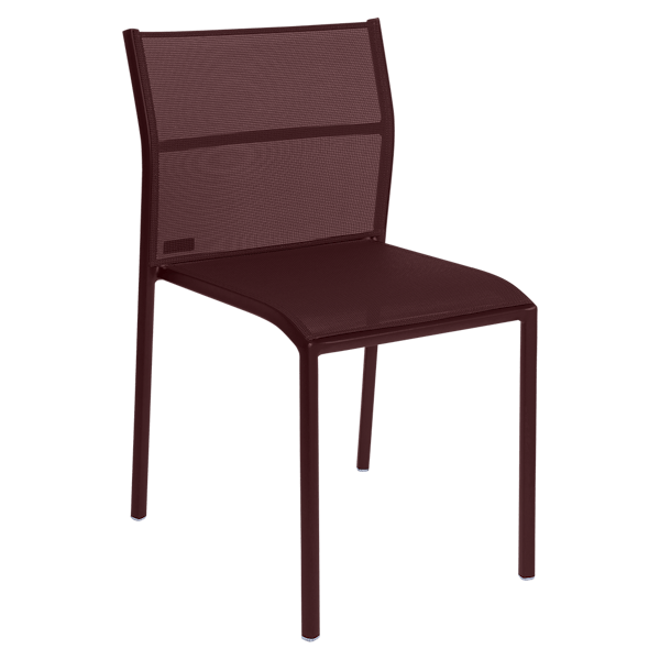 Cadiz Outdoor Dining Chair By Fermob in Black Cherry