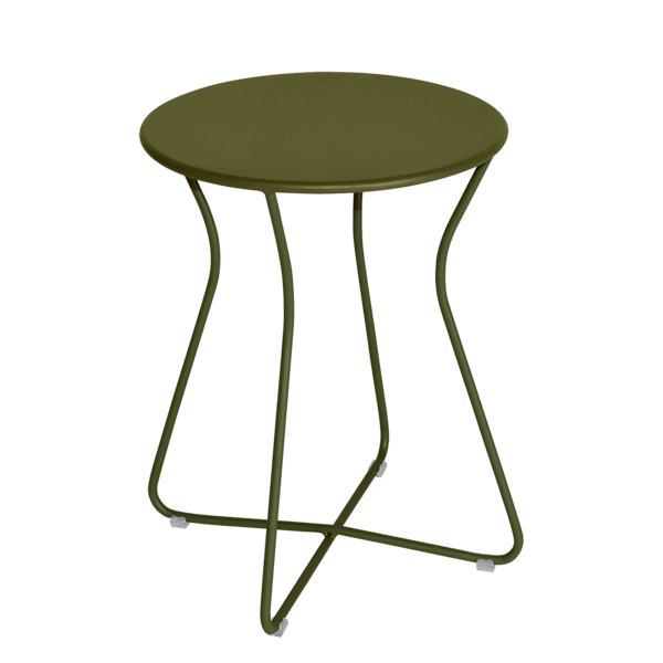 Cocotte Outdoor Metal Stool 45cm By Fermob in Pesto