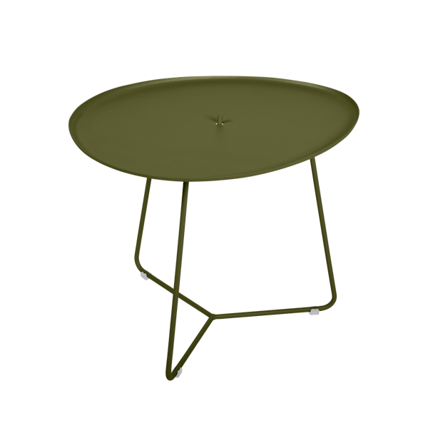 Cocotte Outdoor Side Table with Removable Top By Fermob in Pesto
