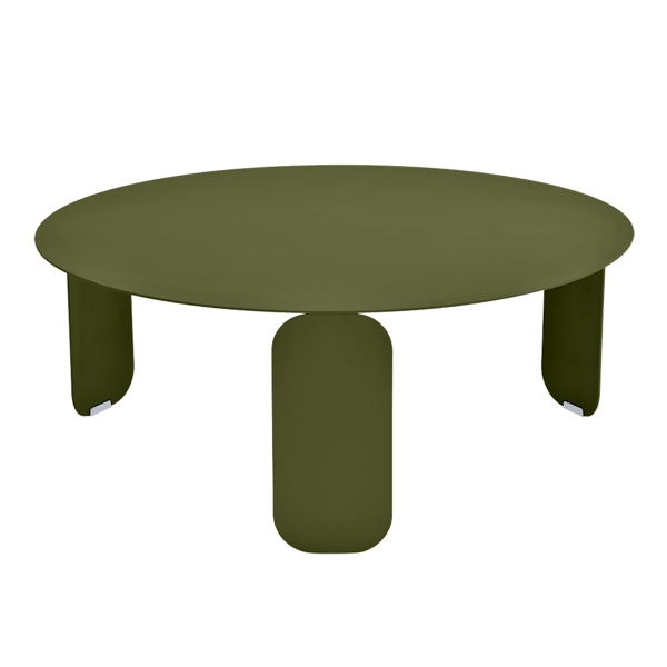 Bebop Low Table Round 80cm By Fermob in Pesto
