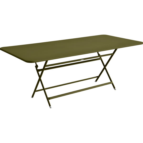 Caractere Large Folding Outdoor Dining Table 190 x 90cm By Fermob in Pesto