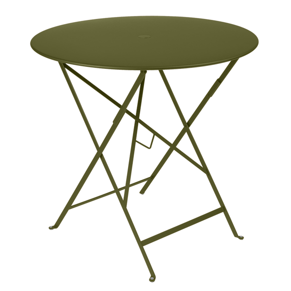 Bistro Outdoor Folding Table Round 77cm By Fermob in Pesto