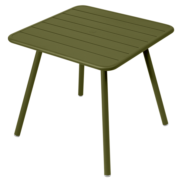 Luxembourg Outdoor Dining Table 80 x 80cm By Fermob in Pesto