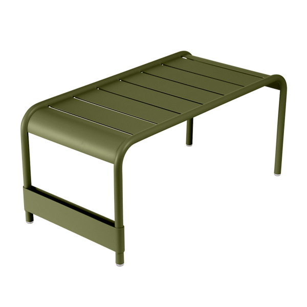 Luxembourg Large Low Table And Garden Bench By Fermob in Pesto