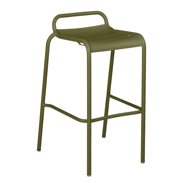Luxembourg Outdoor Bar Stool By Fermob in Pesto