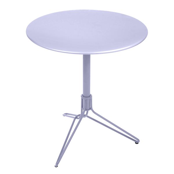 Flower Pedestal Outdoor Table Round 67cm By Fermob in Marshmallow