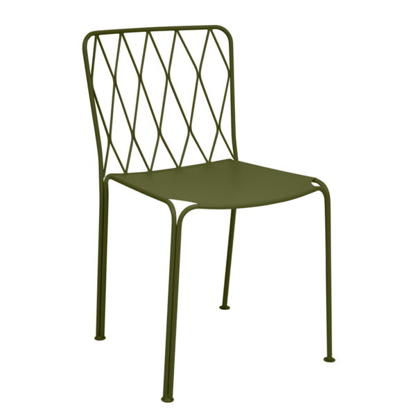 Kintbury Outdoor Dining Chair By Fermob in Pesto