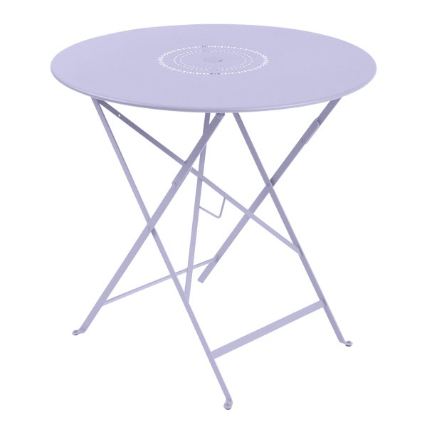 Floreal Folding Garden Table Round 77cm By Fermob in Marshmallow