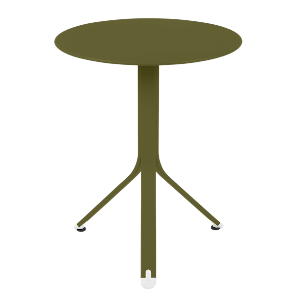 Rest'o Cafe Outdoor Round Table 60cm By Fermob in Pesto
