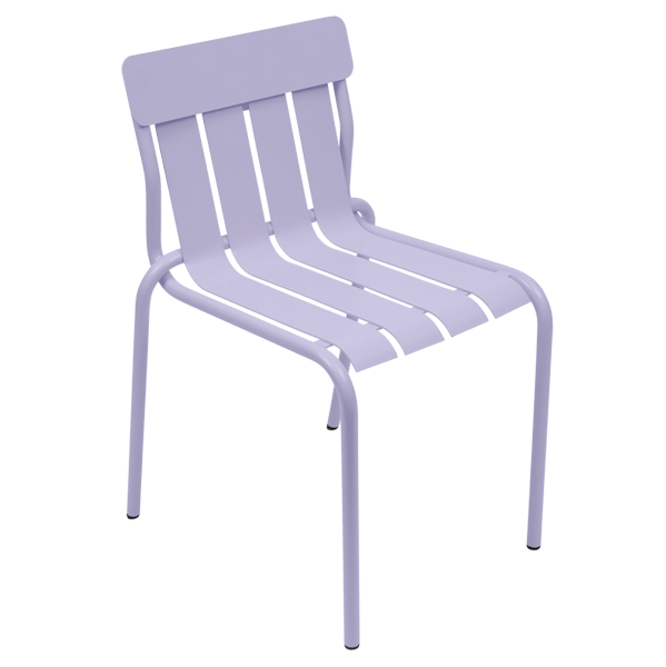 Stripe Outdoor Dining Chair By Fermob in Marshmallow