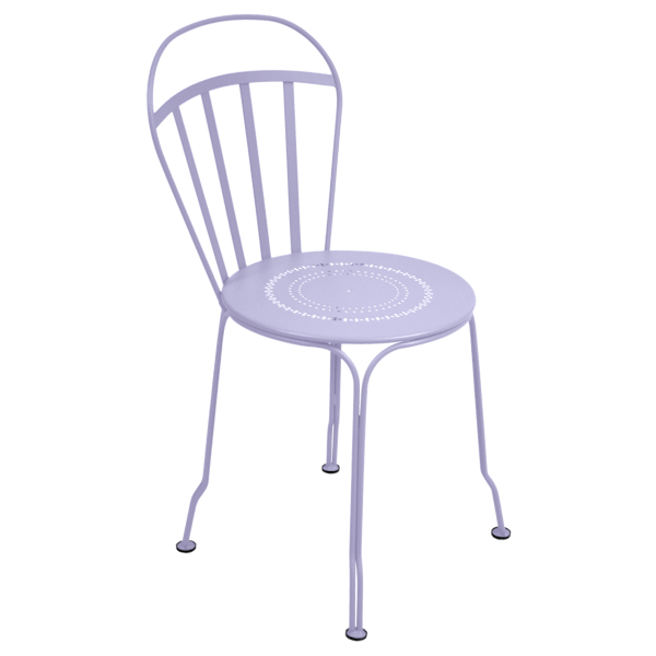 Louvre Outdoor Metal Dining Chair By Fermob in Marshmallow