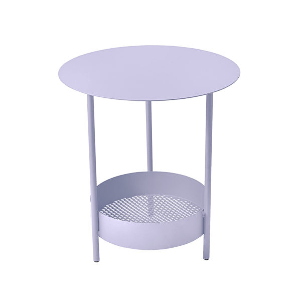 Salsa Outdoor Pedestal Side Table By Fermob in Marshmallow