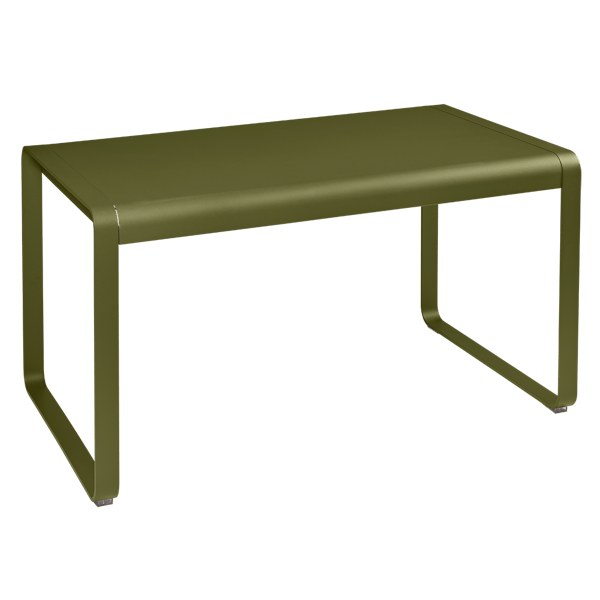 Bellevie Outdoor Dining Table 140 x 80cm By Fermob in Pesto